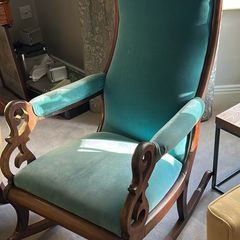 Historic Walnut Rocking Chair