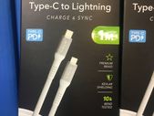 Type C to Lightning 1 Meter Cable
