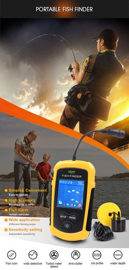 Brand New Fish Finder 100M Sonar LCD  Echo Sounder
