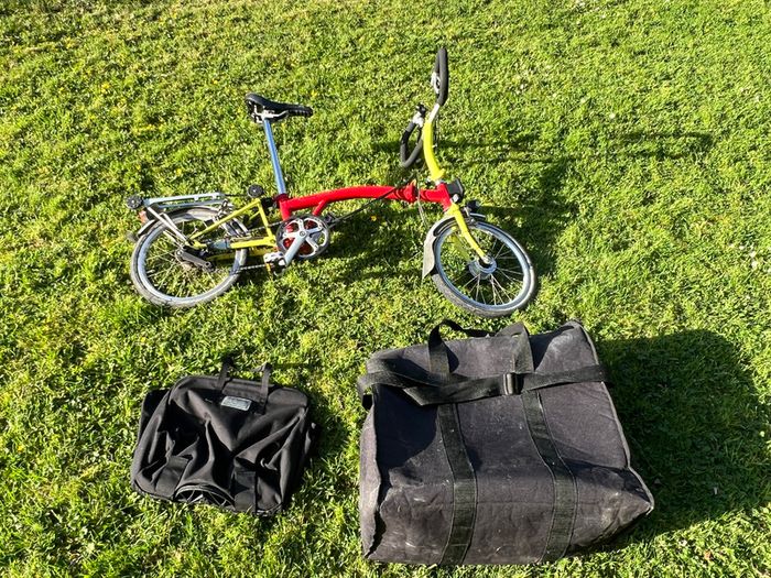 Rare & Eye-Catching: 6-Speed Brompton P-Type (Red/Yellow Edition)