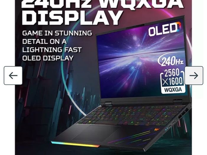 ACER Predator Helios 16 AI 16" Gaming Laptop - Intel Core Ultra 9, RTX 5090, 1 TB SSD