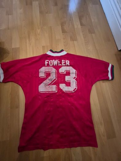 Signed Liverpool 1993-95 Robbie Fowler Jersey