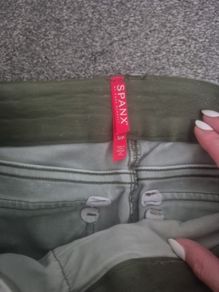 Spanx light green cargo trousers