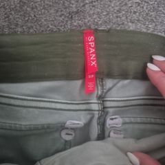 Spanx light green cargo trousers