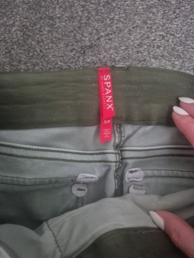 Spanx light green cargo trousers