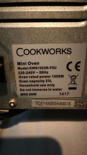 Mini Oven 23L Cookworks