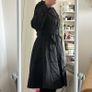 London Fog Black Trench Coat Large Image 6