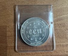 Belgian Silver 5 ECU "30th Anniversary Treaty of Rome" 0.833 Silver (1987)