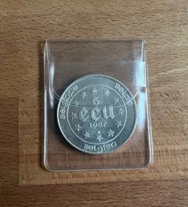Belgian Silver 5 ECU "30th Anniversary Treaty of Rome" 0.833 Silver (1987)