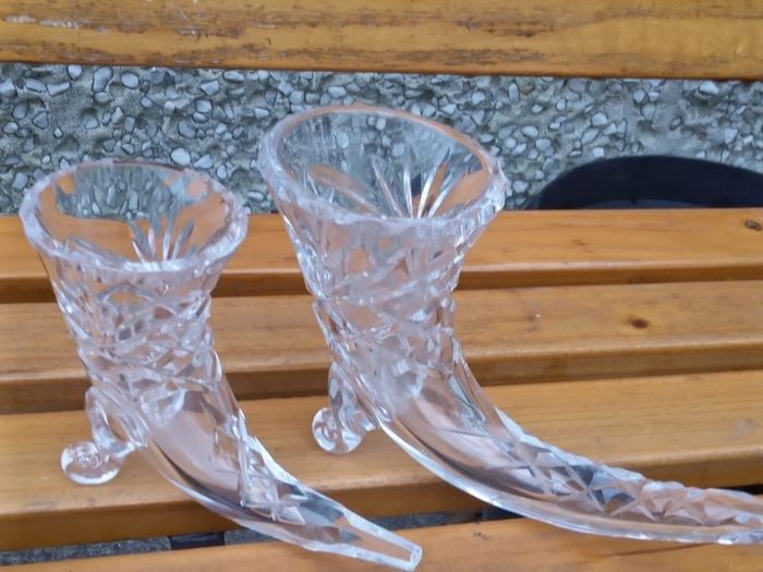 Vintage Galway Cornucopic Horns Crystal