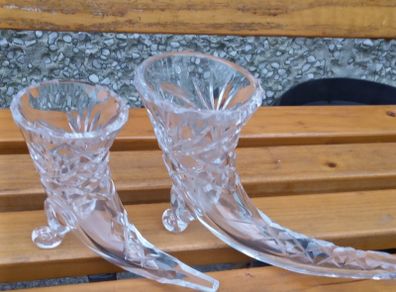 Vintage Galway Cornucopic Horns Crystal