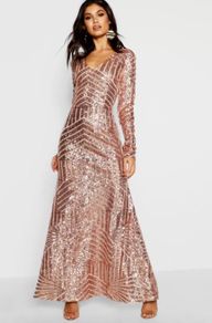 Brand New Gold Sequin Dress