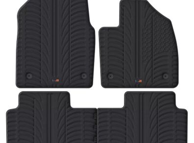 Floor Mats for Kia EV6 (2021- ) Tailored Premium Black Rubber Set