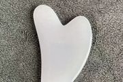 Gua sha face massager resin white brand new