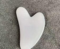 Gua sha face massager resin white brand new