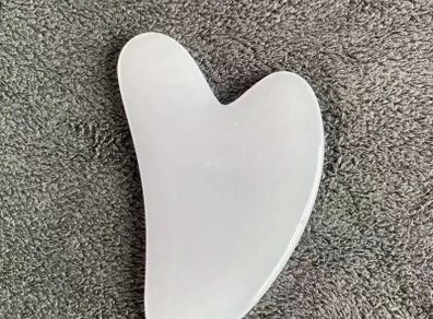 Gua sha face massager resin white brand new
