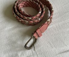 Pink and gold belt