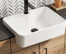 Hib semi recessed basin 48cm