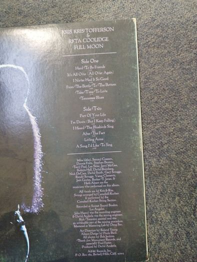 Kris Kristofferson & Rita Coolidge Full moon lp