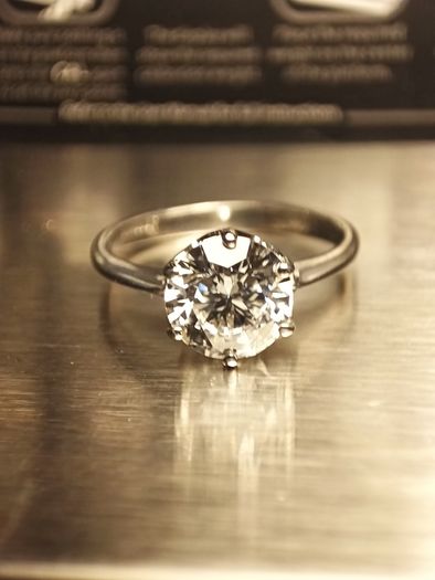 18ct White Gold Hand Made 2ct.Diamond Solitaire Ring