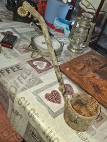 Antique Blacksmith Cast Iron Ladle or Melting Pot Smelting Postage Available