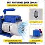 3 CFM 1/4HP Vacuum Pump & 13L Vacuum Chamber Kit for HVAC A/C Refrigeration Image 4
