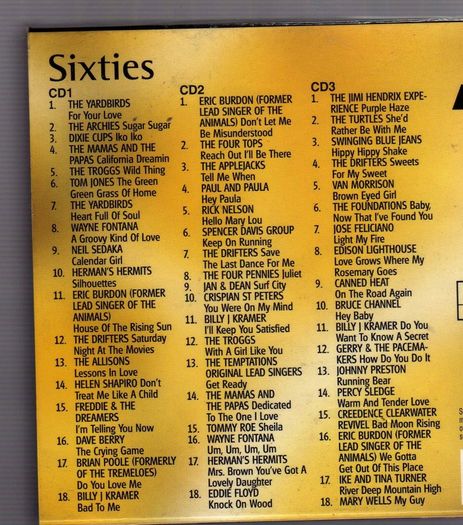 Sixties  93 Cd Boxset Of The Music Of The Sixties)
