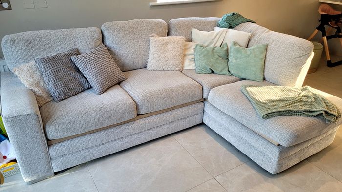 Light Grey Corner Sofa