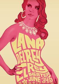 Land Del Rey - Dress - Rare Mini Print/Poster