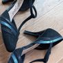 Black suede t bar heels UK 5 1/2, EU 38.5 Image 2
