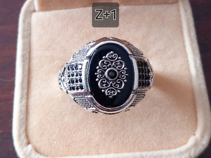 Retro Handmade Turkish Design Signet Ring for Men