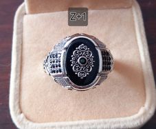 Retro Handmade Turkish Design Signet Ring for Men