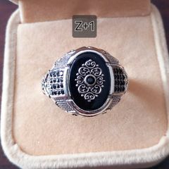 Retro Handmade Turkish Design Signet Ring for Men