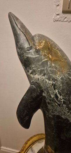 Large Dolphin Stone Sculpture