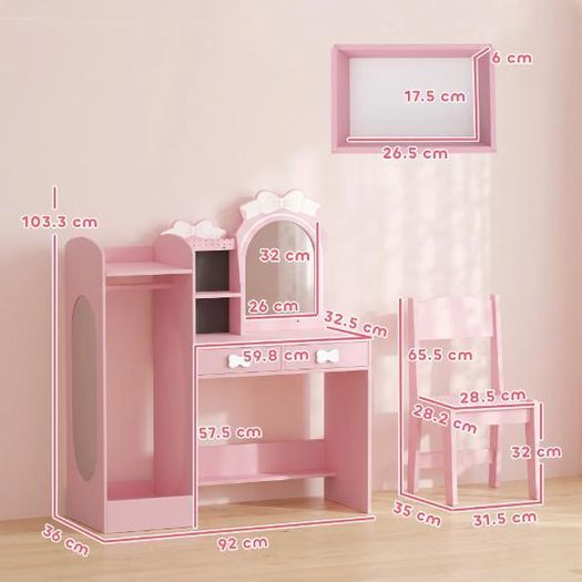 Kids Dressing Table & Vanity Set