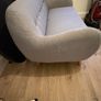 Grey Sofa with multicoloured buttons Image 3