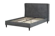 Grey Fabric Double Bed - Brand New
