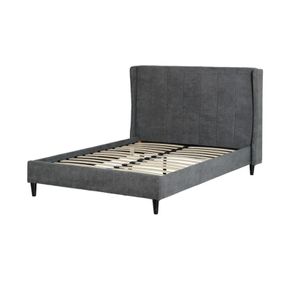 Grey Fabric Double Bed - Brand New