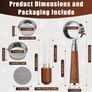 51mm Bottomless Portafilter 3 Ears, Compatible with Delonghi EC680/EC685  100% Stainless Steel with 2 Filter Baskets(Single+Double Shots), WDT Tool, Puck Screen, Metal Base, Solid Wood Handle Image 2