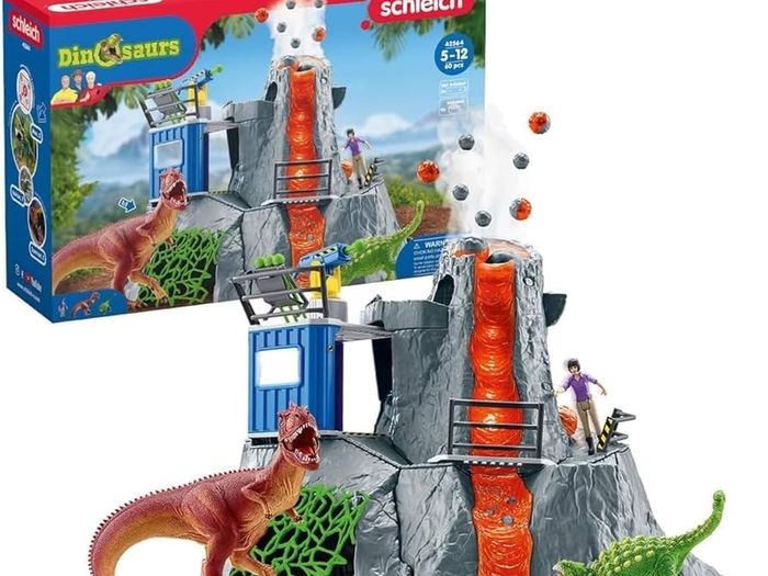 Schleigh dinosaur research lab and volcano