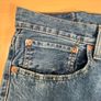 Levis 516 Jeans Mens W34 L34 Blue Denim Straight Pure Cotton Zip Fly Image 3
