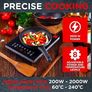 Electric Digital Induction Hob with 8 Temperature & Power Settings, 6 Cooking Modes, Timer, Overheat Protection, Auto Off, Child Safety Lock, Black Image 7
