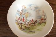 Bone china tally ho Hunt scene small pin dish /tray