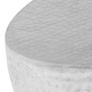 Coffee Table Hammered Silver 100x50x28 cm Aluminium Image 6