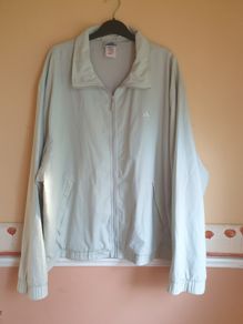 Vintage Adidas light windbreaker jacket beige Size 44/46  XXL
