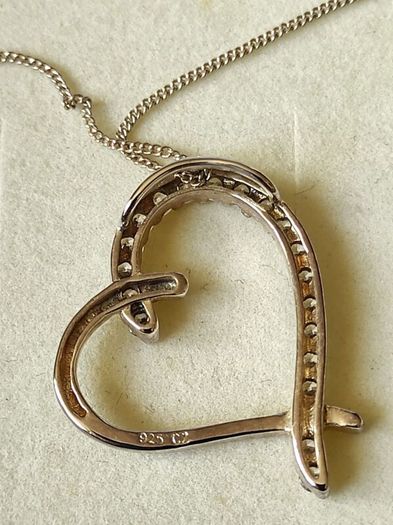 Sterling silver Heart pendant necklace
