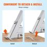 Ladder, Removable 3 Steps, 350 lbs Load Capacity, Aluminum Alloy Pontoon Boat Ladder with 4'' Wide Step & Anti-Slip Design Pedal Image 3