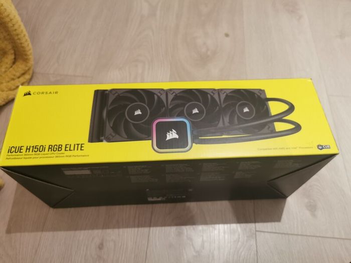 Corsair Icue H150i Rgb Elite Liquid Cpu Cooler (16 Dynamic Rgb Leds, 120mm Af Elite Series Fdb Fans, 360mm Radiator, Icue, Black (read Description)
