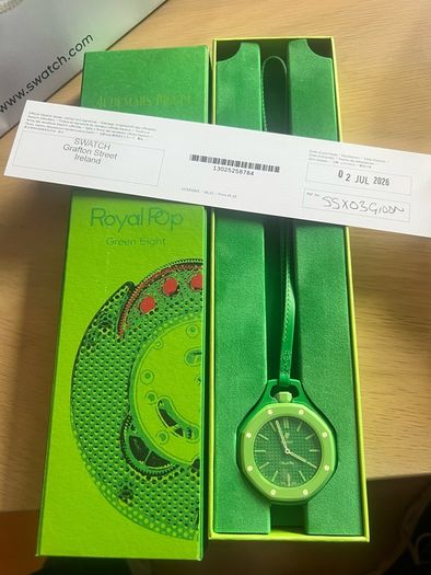 AP Swatch green with receipt