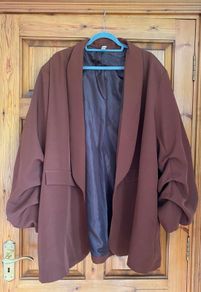 New brown oversize blazer sz 28/30
